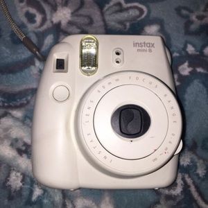 White Polaroid camera